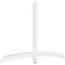 Ekena Millwork Bellingham Architectural Grade PVC Gable Bracket, 84"W x 52 1/2"H x 2"D x 4"F, 15/12 Pitch GBP084X53X0204BEL00 - alternate 1